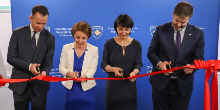 Inaugurohet Konsullata e Përgjithshme e Kosovës në Poloni, Gërvalla: Dëshmi e fuqizimit të marrëdhënieve bilaterale