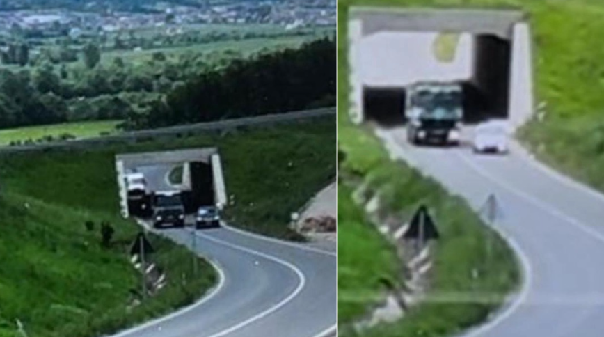 Gjobiten dy shoferë që tejkaluan në vijë të plotë, kundërvajtjet u identifikuan përmes dronit të policisë