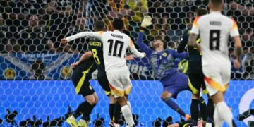 Gjermania shkëlqen në pjesën e parë kundër Skocisë (VIDEO)