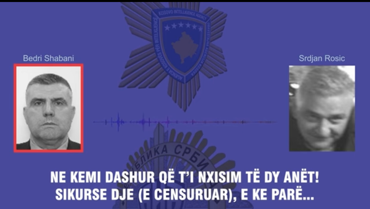 Del audio e bisedës së të dyshuarit për spiunazh, Bedri Shabani me oficerin e BIA-s serbe