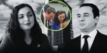 Me ëmbëlsira e të buzëqeshur Kurti e Osmani në disponim të mirë me njëri-tjetrin