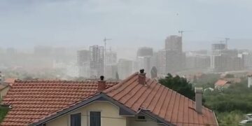 Stuhia përfshin Prishtinën, erëra të forta
