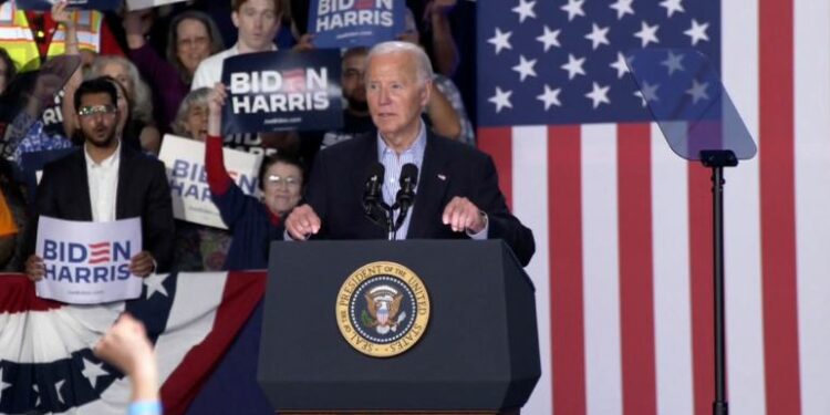 Biden në mitingun e fushatës: “Unë jam duke kandiduar dhe do të fitoj përsëri”