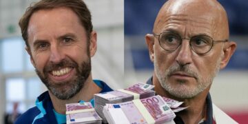 Diferencë e madhe në pagë mes De la Fuente dhe Gareth Southgate