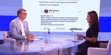 “Kosovë-Serbi 1-1”, Vuçiq e komenton postimin e Rabit Konjufcës që e publikoi para vr@sjes së Faton Hajrizit