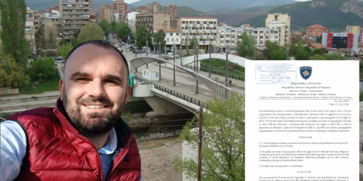 Artan Osmani emërohet noter në Mitrovicës e veriut, për herë të parë ky qytet bëhet me noter
