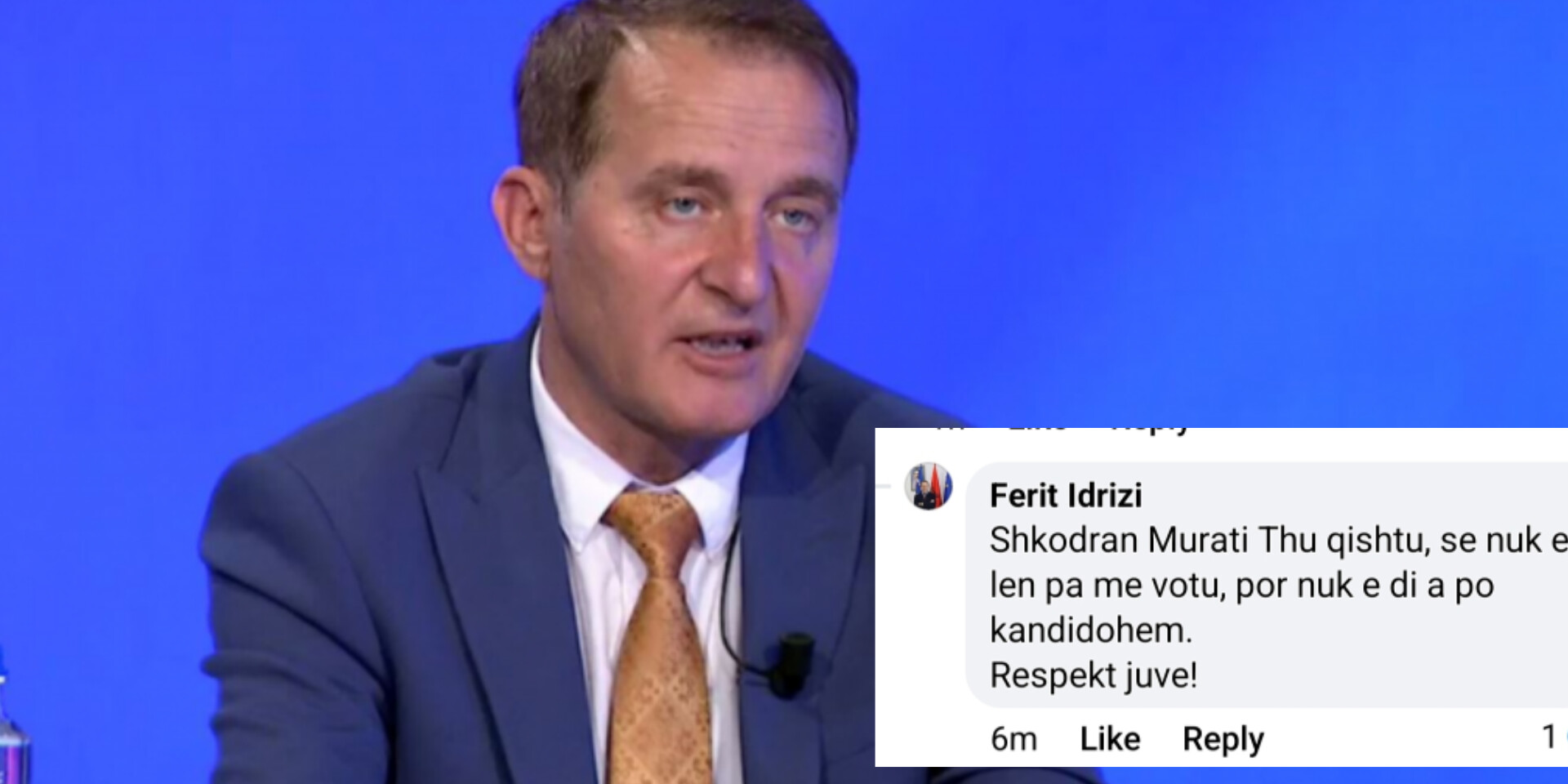 Ferit Idrizi thotë se nuk e di a do të kandidohet për kryetar komune në zgjedhjet e ardhshme