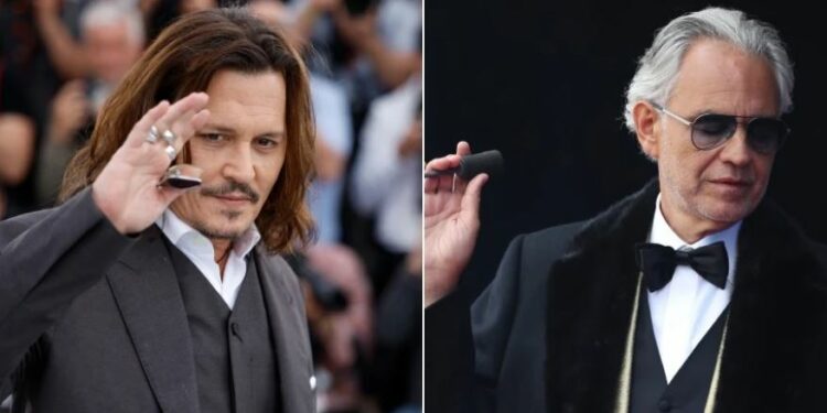 Johnny Depp i ftuar special në koncertin e Andrea Bocellit