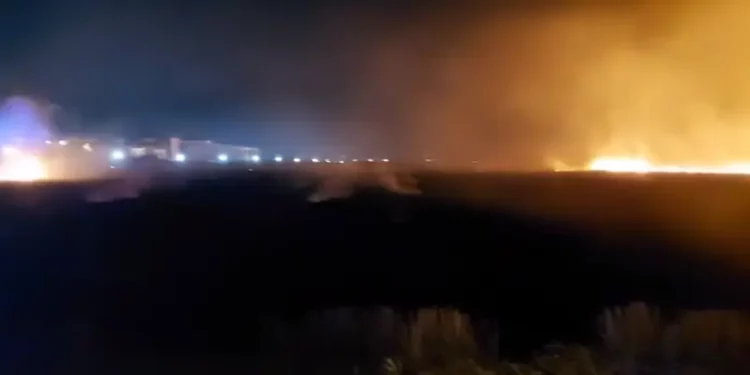 Zjarr i madh afër “Marigona Residence” (Video)