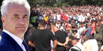 Duartokitje të mëdha për Arianit Kocin në varrimin e Faton Hajrizit