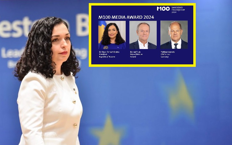 Nderohet me çmimin mediatik, Osmani: Rrugëtimi i Kosovës ka qenë me guxim dhe vendosmëri