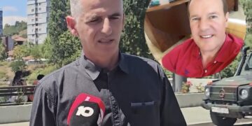 Hysen Durmishi zihet ‘ngushtë’ nga pyetjet, pasi që Ura e Ibrit u testua pikërisht me kamionat e ‘dostit’ të tij, Bujar Shabanit të “Bageri Company” – ja çka thotë ai (VIDEO)