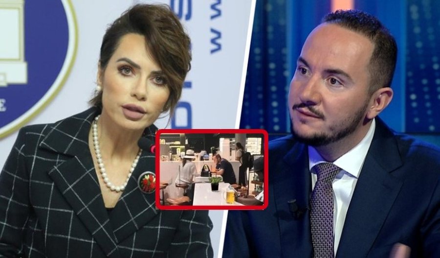 Grida Duma và Ervin Salianji bị bắt gặp đang "chụp ảnh chung" tại sân bay Frankfurt.