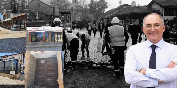 Bizneset po mbyllen si pasojë e mospërfundimit të punimeve te “Shatërvani” në Prizren? – Totaj thotë se ka vonesa por punimet po ecin mirë