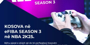 Federata e Basketbollit e Kosovës për herë të parë pjesëmarrëse në Kampionatin Botëror të Basketbollit në eSports, eFIBA Sezoni 3