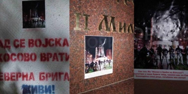 Policia largon posterat me foton e Radojçiqit që u vendosën në veri, i merr si provë materiale