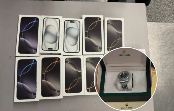 “Rolex”, laptopë e telefonë – Dogana njofton se ka sekuestruar mallra të padeklaruara në Aeroportin e Prishtinës