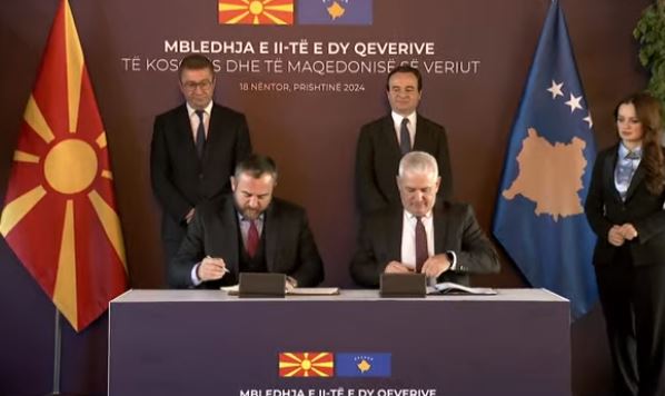 Nis firmosja e marrëveshjeve mes Kosovës dhe Maqedonisë së Veriut