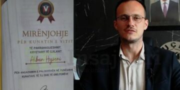 PSD-ja i jep mirënjohje Alban Hysenit të VV-së: Kunati i vitit