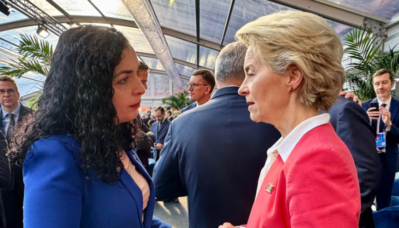 Osmani takon Von der Leyen në Hungari: Vazhduam diskutimet e filluara në vizitën e saj të fundit në Kosovë