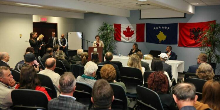 Gërvalla takohet me diasporën në Montreal të Kanadasë