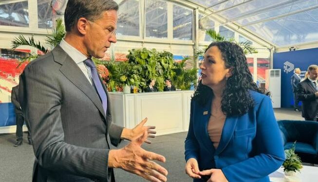 Osmani takohet me Rutten, diskutojnë për situatën e sigurisë në Kosovë