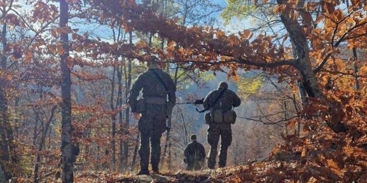 Ushtarë të KFOR-it patrullojnë në Leposaviq