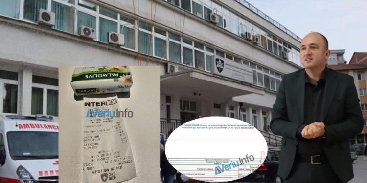 Skandal: Drejtoria e Fahri Shabani blenë sapunë me tender për QKMF me çmim 307% më të lartë se sa çmimi në market (Dokument)