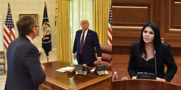 Krasniqi e LDK-së uron Trump-in për fitoren, publikon foto të ish kryeministrit Hoti me ish presidentin amerikan