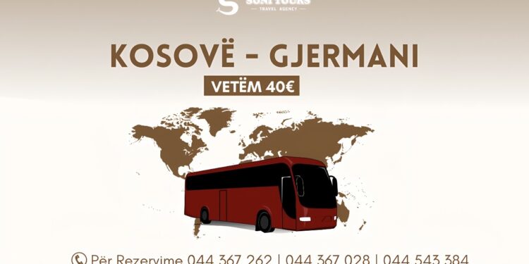 Ofertë fantastike nga Soni Tours: 40 euro bileta e autobusit nga Kosova në Gjermani