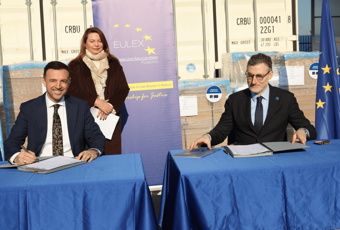 SHKK pranon donacionin më të madh të dhuruar ndonjëherë nga EULEX