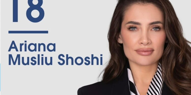 Ariana Musliu Shoshi rikandidon për deputete, mbanë numrin 18 në listën e PDK-së