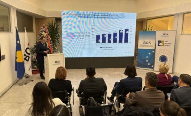 BQK: Rritja ekonomike 4.3 %, inflacioni 1.6 %, qytetarët morën 768.9 milionë euro më shumë kredi se vitin e kaluar