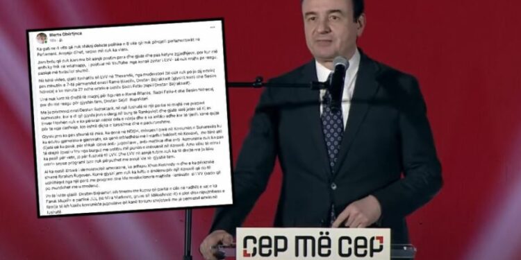 Mbesa e Destan Bajraktarit të Suharekës i kërkon Kurtit dhe VV-së që kurrë mos ta përmendin emrin e gjyshit të saj