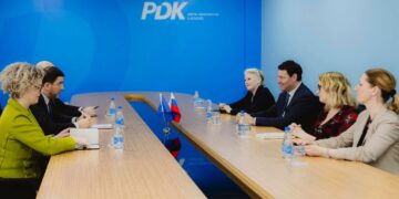 Kryetari i PDK-së, Memli Krasniqi, takon të dërguarin special të Sllovenisë për Ballkanin Perëndimor