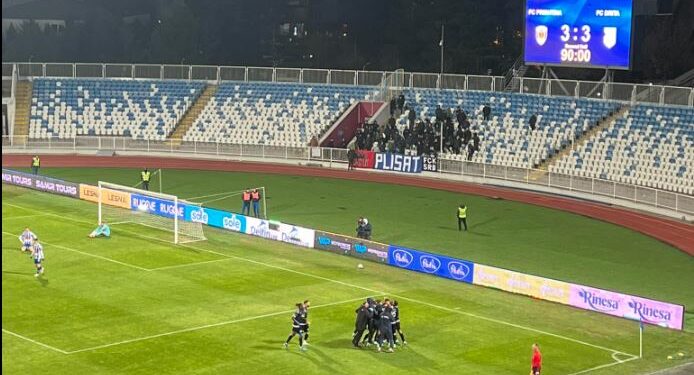 Çfarë ndeshje e bukur në “Fadil Vokrri”, Drita barazon në sekondat e fundit ndaj Prishtinës