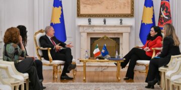 Osmani pret në takim ambasadorin italian, ja çfarë u diskutua