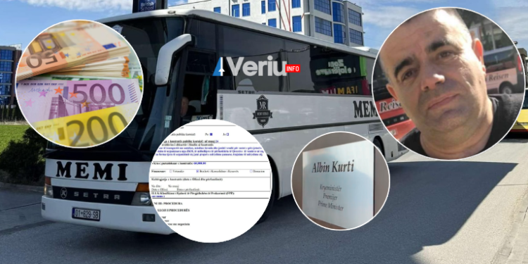 Zyra e Kryeministrit shpërblen me tender afro 50 mijë euro pronarin e autobusëve që ishte arrestuar nën dyshimin për kontrabandë me medikamente