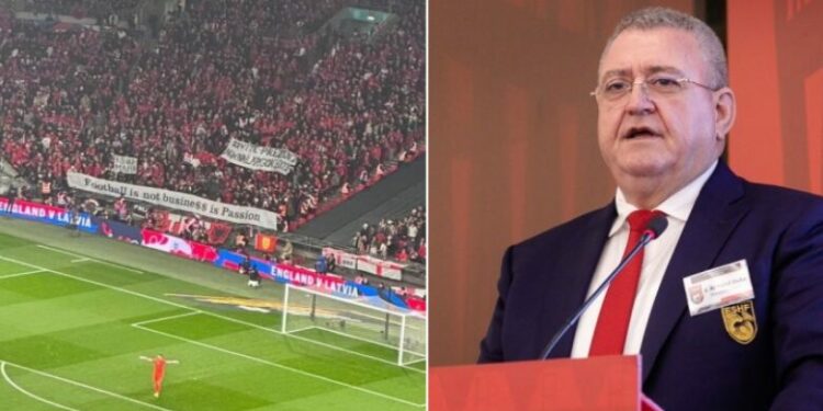Tifozët Kuq e Zi nga Anglia i çojnë mesazh FSHF-së: Futbolli nuk është biznes, është pasion