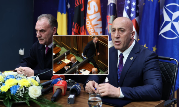 E injoruan njëri-tjetrin në Kuvend, Limaj thotë se me Haradinajn kanë folur ”në byfe”