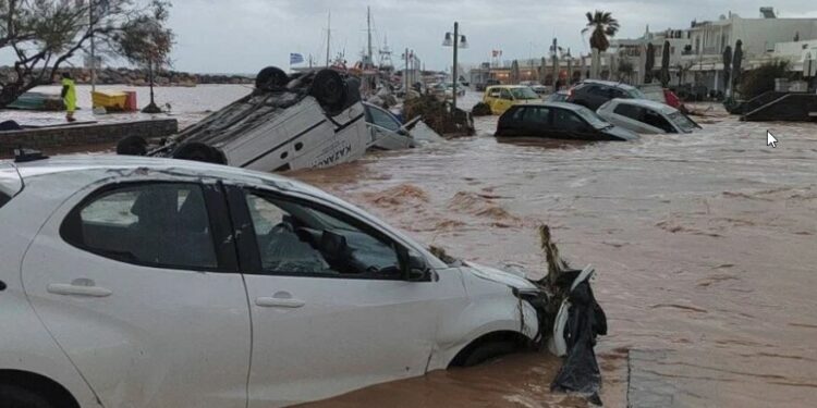 Pamje katastrofike në Mykonos dhe Paros, stuhia e fuqishme godet ishujt grekë