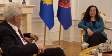 Ali Ahmeti në Prishtinë, Presidentja Osmani ia hap dyert – pamje nga takimi