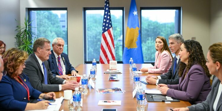 Osmani takohet me delegacionin e Kongresit Amerikan, flasin për bashkëpunimin me Kosovën