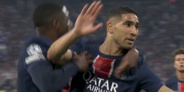 HAAAKIMIIIIII! Zhurmon ‘krisma’ e parë në Mynih, PSG në avantazh ndaj Inter në finalen e madhe