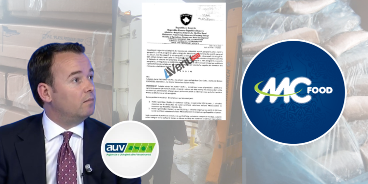 AUV i Ministrisë së Faton Pecit mbajti të fshehur emrin “MC FOOD” që solli 21 tonë mish peshku me krimba – kompanisë që trafikoi edhe 400 kg kokainë (Dokument)