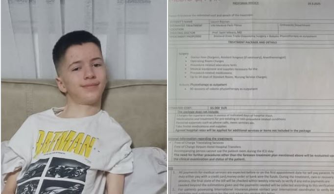 Djali i vetëm i familjes nga Vushtrria ka ende nevojë për ndihmë – i duhen edhe 12 mijë e 500 euro për t’u operuar në Turqi