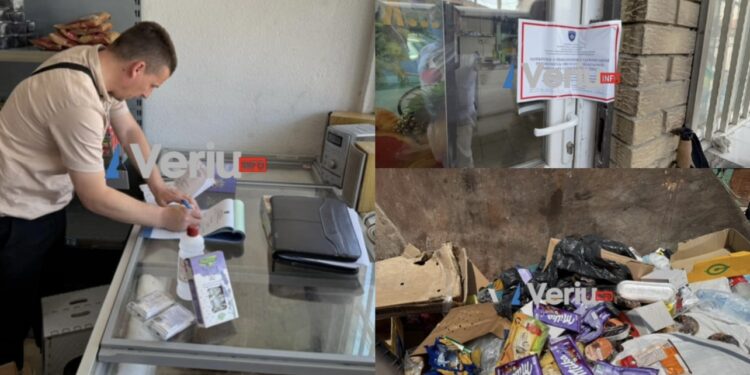 Inspektorati mbyll marketin në veri të Mitrovicës, rreth 90% e produkteve pa afat