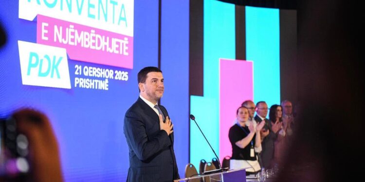Memli Krasniqi rizgjidhet kryetar i PDK-së