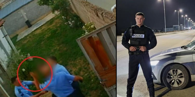 Polici dhe djali i ish-eprorit policor përkrah rrahjen e qytetarit në Klinë nga të dyshuarit kolegët e tij