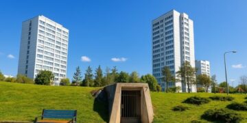 Pamje të bunkerit në Ulpianë që po rinovohet për t’u bërë Qendër Arti dhe Kulture